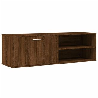 vidaXL Vidaxl - Mueble De Tv Madera De Ingenier&iacute;a Marr&oacute;n Roble 120x34x37 Cm