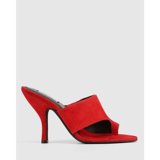 Naked Wolfe Maxime Black Suede in Red at Nordstrom, Size 39