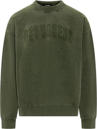 Dsquared2 Green Crew Neck Sweatshirt
