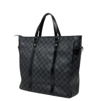 Louis Vuitton Pre-owned Damier Graphite Tote Bag - Heren - Pre-owned - Grijs - Maat: ONE Size Leer