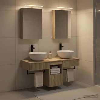 vidaXL Vidaxl Set Di Armadi Da Bagno 5 Pz Rovere Sonoma Legno Ingegnerizzato