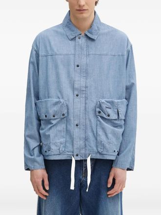 Barbour cotton-blend shirt jacket - Blue