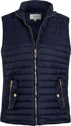SS7 Womens Essential Gilet Bodywarmer Jacket Quilted Sleeveless Waistcoat Navy