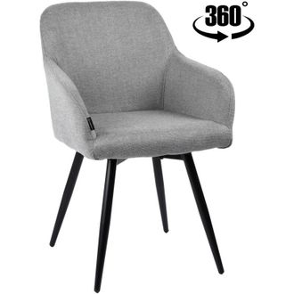 OEM Silla Giratoria Tapizada Esmo, Tela Gris