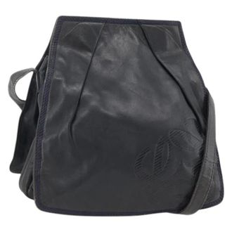 Loewe Pre-owned Leren Crossbodytas - Dames - Pre-owned - Blauw - Maat: ONE Size Leer