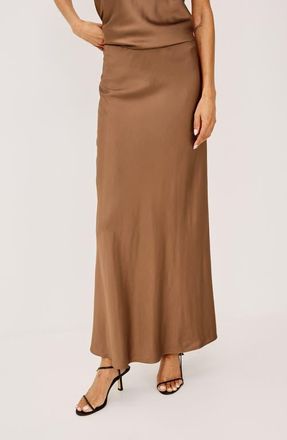 Rails Romina Satin Maxi Skirt in Cinnamon at Nordstrom, Size X-Large