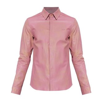 Diesel S-Cirt Shirt - Heren - Casual Overhemden - Roze - S - Leer - Overhemden