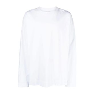 Dries Van Noten Long Sleeve Tops - male - Dries Van Noten - Long Sleeve T-Shirts - White - M - Tops