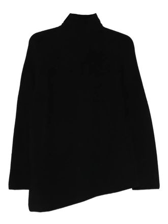 Christian Wijnants Koga asymmetric roll-neck knitwear - Black