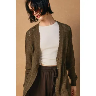Dress Forum Luce Cardigan In Olive