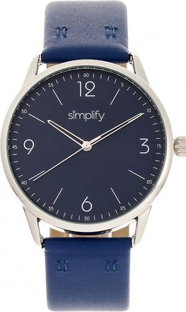 Simplify The 6300 Leather-Band Watch