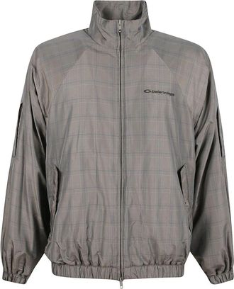 Balenciaga Madras Nylon Bomberjack - Heren - Zomerjassen - Grijs - M - Nylon - Jassen