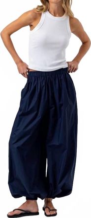 Sundays Cotton Poplin Elisse Pant In Navy