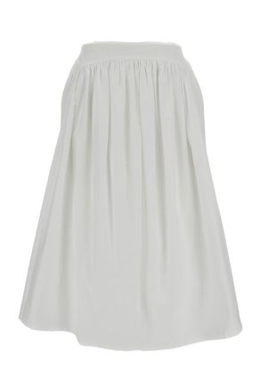 Simone Rocha White Basque Cotton Skirt