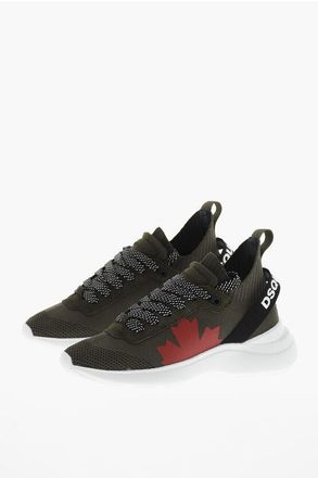 Dsquared2 Technical Fabric Low-Top Sneakers FLY with Contrast Details size 36