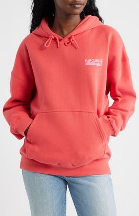Rip Curl Ocean Break Heritage Hoodie in Deep Red at Nordstrom, Size Xx-Large