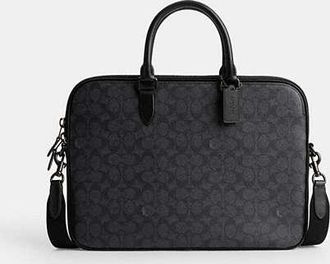 Coach Gotham Slim Briefcase In Signature Canvas