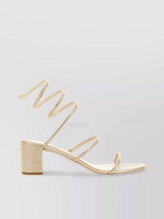 Rene Caovilla silk sandals