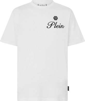 Philipp Plein Round Neck T-Shirt Embossed Signature
