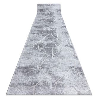 RugsX Rugsx - Alfombra De Pasillo Structural Mefe 2783 M&aacute;rmol Dos Niveles De Vell&oacute;n Gris 120 Cm Grey 120x1050 Cm