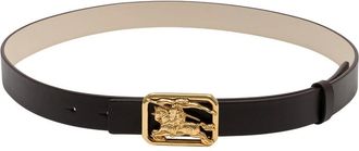 Burberry Belts, female, Black, Size: L Reversible Leather Rider Belt