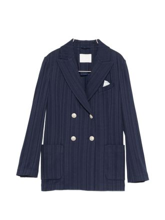 Circolo 1901 Womens Cotton Double-Breasted Jacket