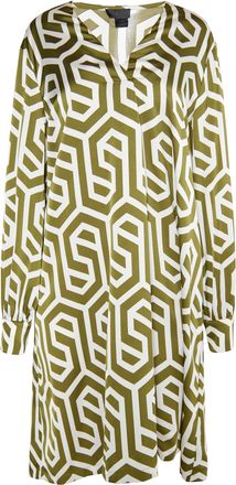 Dreimaster Dreimaster midi-jurk Dames Gebroken wit olijf