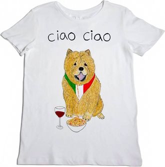 Unfortunate Portrait Unisex Ciao Ciao Tee In White