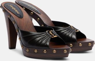 Saint Laurent Babylone studded leather mules