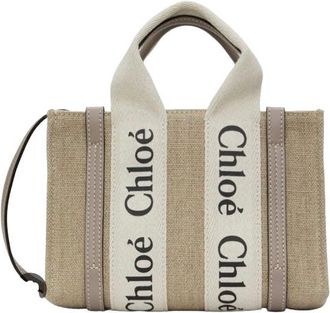 Chlo&eacute; Beige Mini Woody Bag Size 35