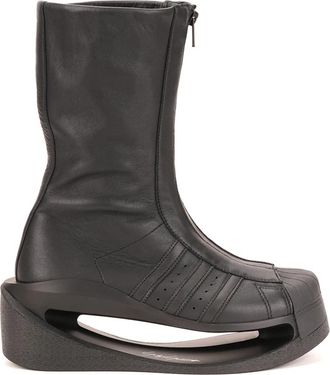 Yohji Yamamoto Gendo Boot - Dames - Enkellaarsjes - Zwart - 36 2/3 EU - Leer - Schoenen