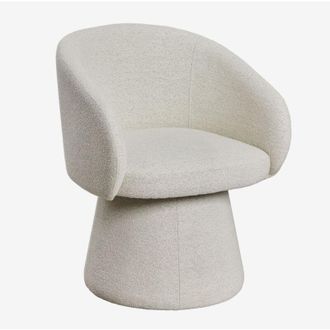 Sklum Sklum - Silla De Comedor Giratoria Con Reposabrazos Tapizada Flavian