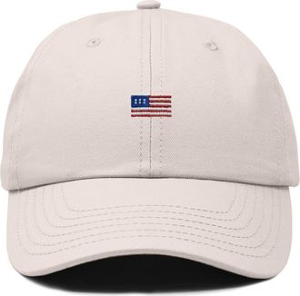 Dalix USA Flag Dad Cap in Beige at Nordstrom
