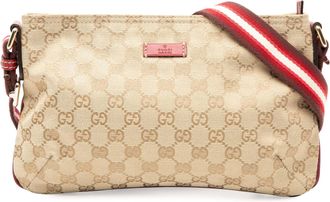 Gucci Pre-owned Womens Gg Canvas Web Crossbody - Beige Textile - One Size