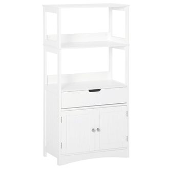 Kleankin Armario de ba&ntilde;o 60x33x122.5 cm blanco