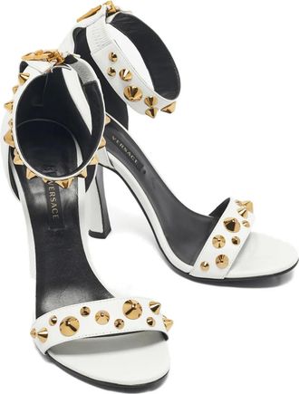 Versace Sandali con cinturino alla caviglia - Bianco