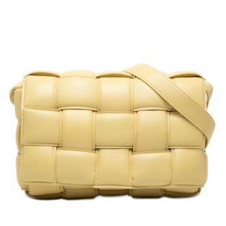 Bottega Veneta Pre-owned Cross Body Bags, female, Yellow, Size: ONE SIZE Pre-owned Padded Cassette