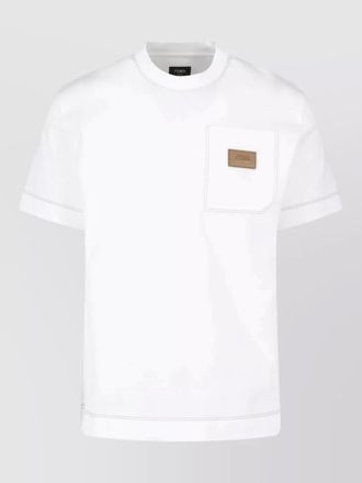 Fendi crew neck shirt short sleeve pocket
