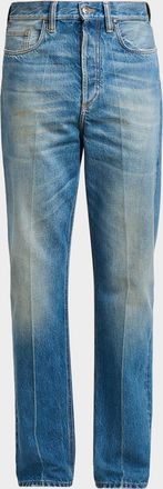 Versace Jeans Couture Straight-Leg Stone-Washed Jeans