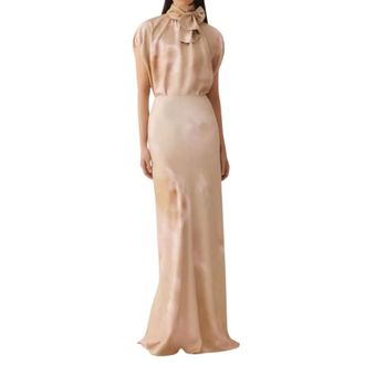 Fabiana Filippi Falda estampada larga - Dresses - Mujer - Beige - M