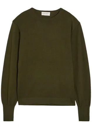 Officine G&eacute;n&eacute;rale Nina Merino Wool Jumper - Olive - XL