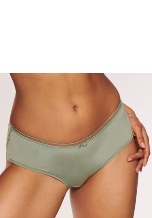 Lascana Panty LASCANA Tiziana, Damen, Gr. 32/34, gr&uuml;n (salbei), Spitze, Obermaterial: 84% Polyamid, 16% Elasthan, Unterhosen Panty, mit modischer Zierkante un