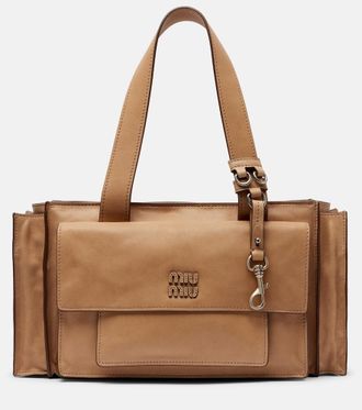 Miu Miu Utilitaire leather shoulder bag