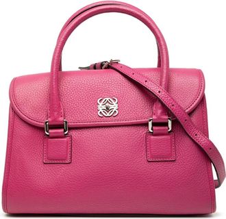 Loewe Pre-owned Handbags, female, Pink, Size: ONE SIZE Pre-owned Structured Leather Handbag