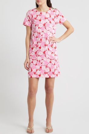 Lilly Pulitzer Mattison Floral Cotton Blend Shift Dress in Coconut Dear Heart at Nordstrom, Size Xx-Small