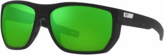 Costa Mens Santiago Sunglasses In Net Black Green Mirror 580G