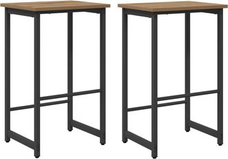 vidaXL Taburete De Bar 2 Uds. Roble Artisan 40 X 32 X 64 Cm Vidaxl