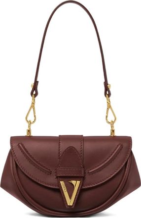 Versace Borsa a spalla Virtus piccola in pelle - Rosso