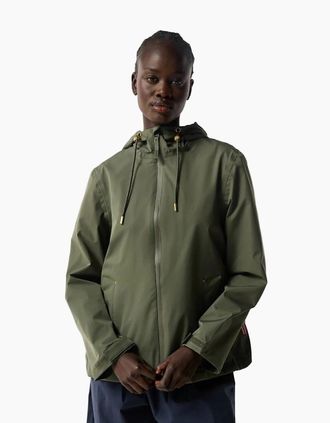 Hunter Womens Hunter Original Lightweight Waterproof Womens Green Rain Jacket - Size: 10/8