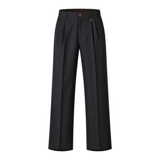 Vivienne Westwood Pantalones de Pinzas Rectos - Trousers - Hombre - Azul - XL